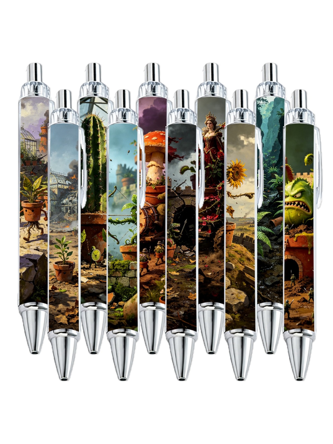 Potted Plants Gel Pen Set - 10-Piece