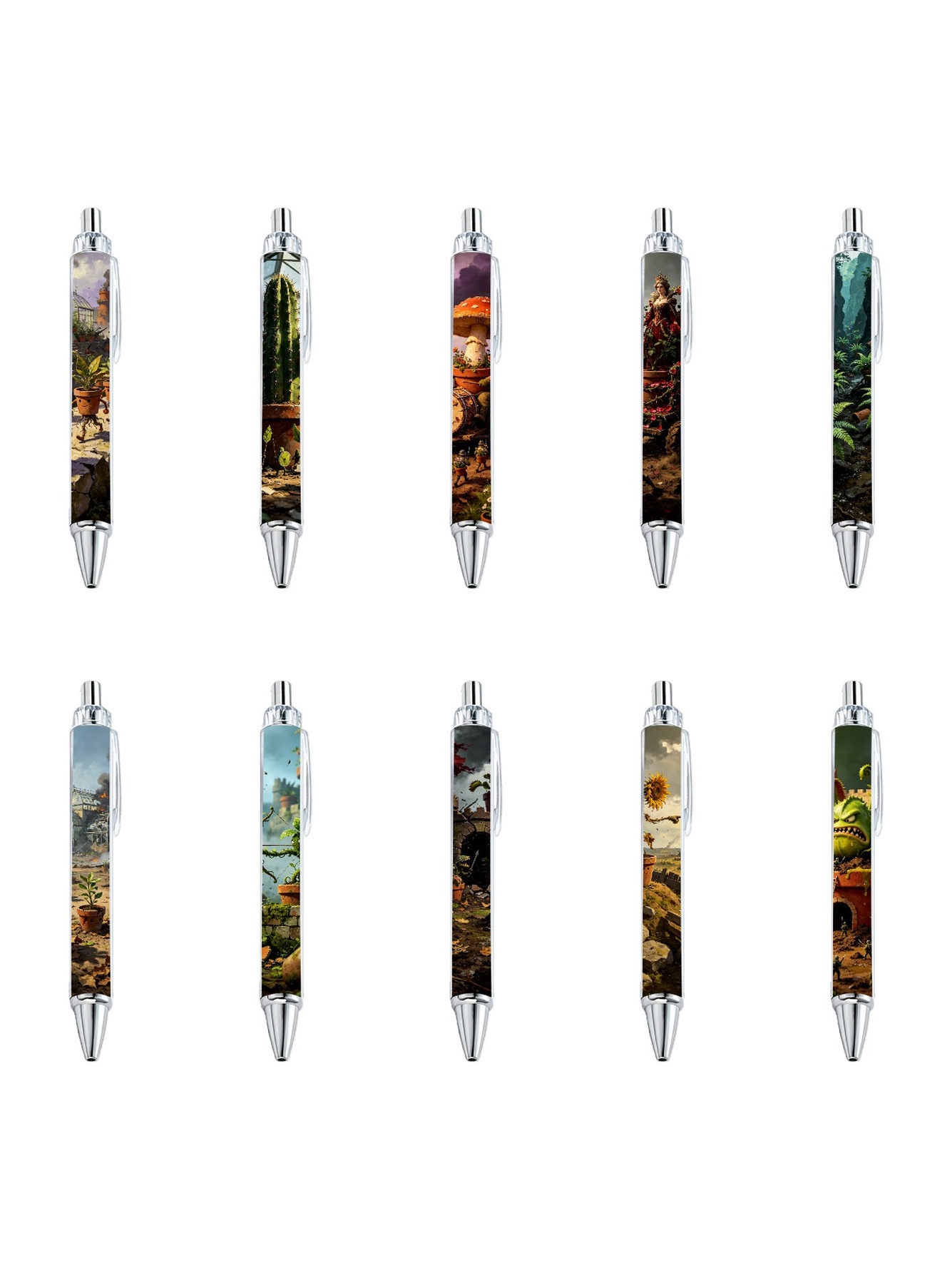 Potted Plants Gel Pen Set - 10-Piece