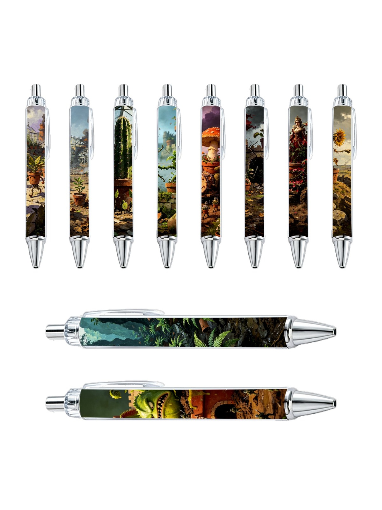 Potted Plants Gel Pen Set - 10-Piece