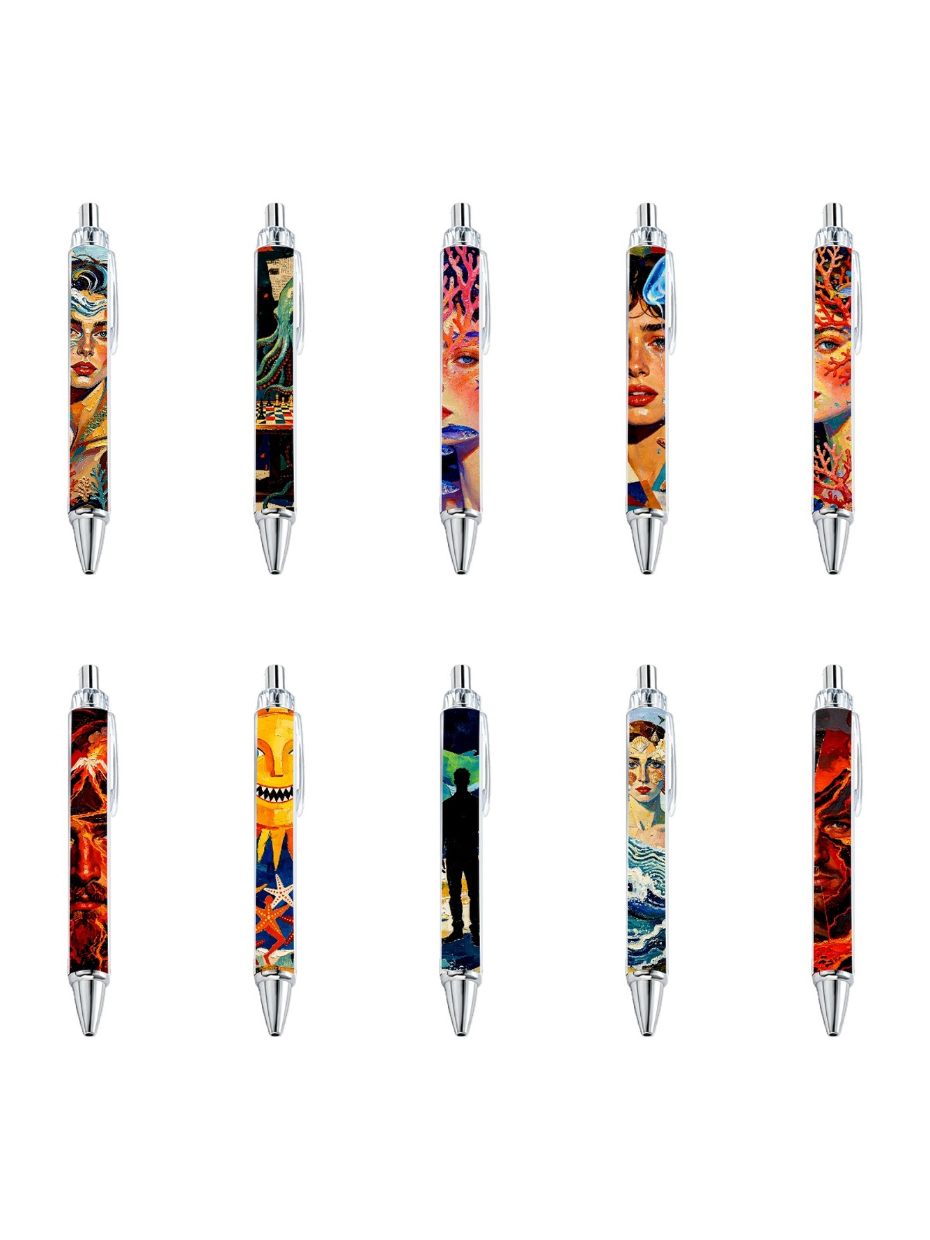 Marine Gel Pen - 10-Pack