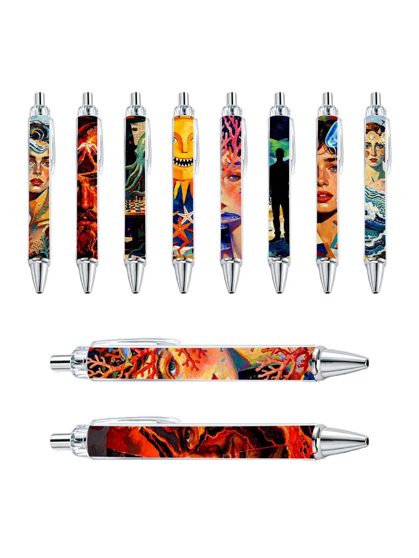 Marine Gel Pen - 10-Pack