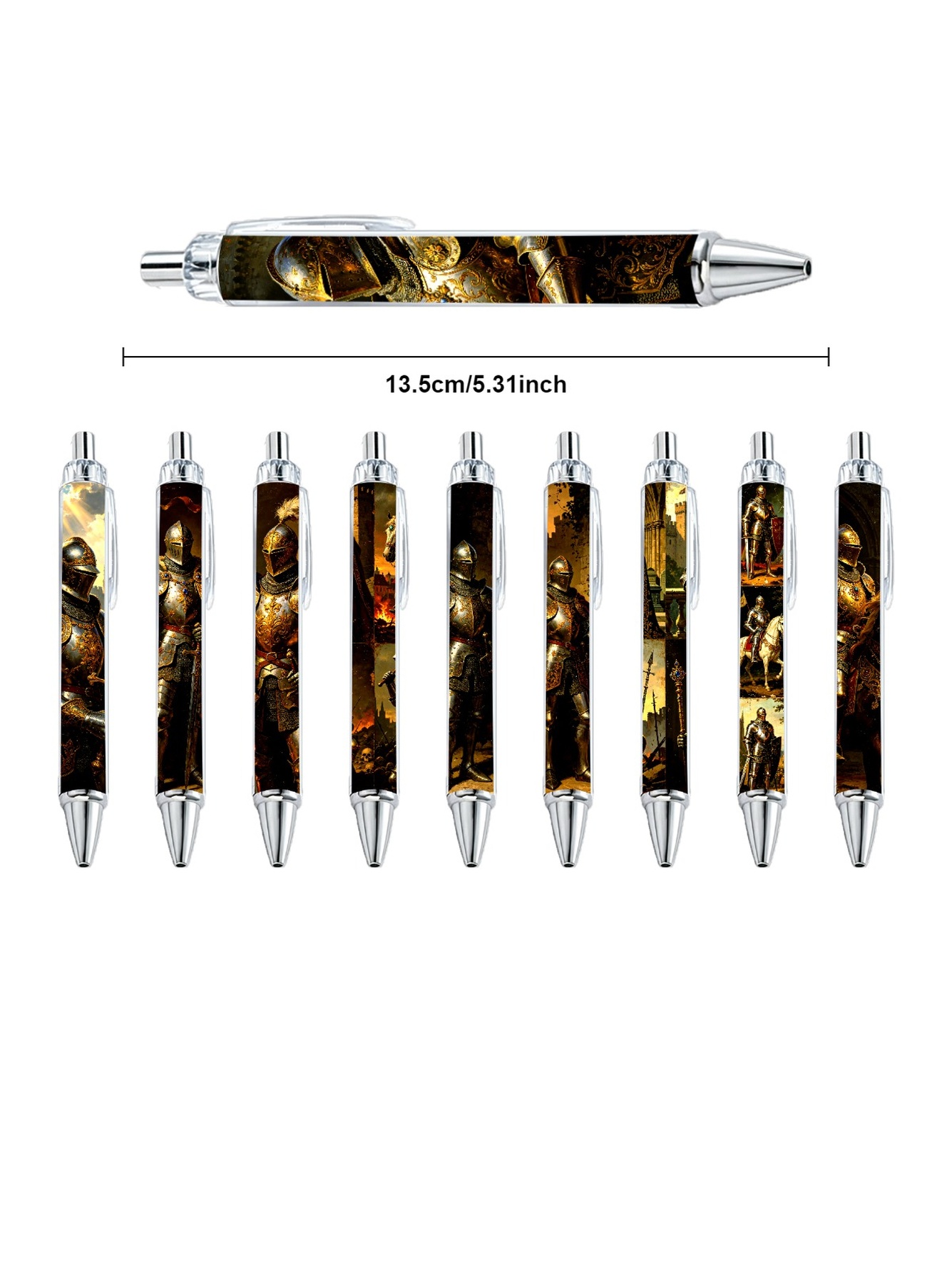 Gallant Knight Gel Pen Set - 10-Piece