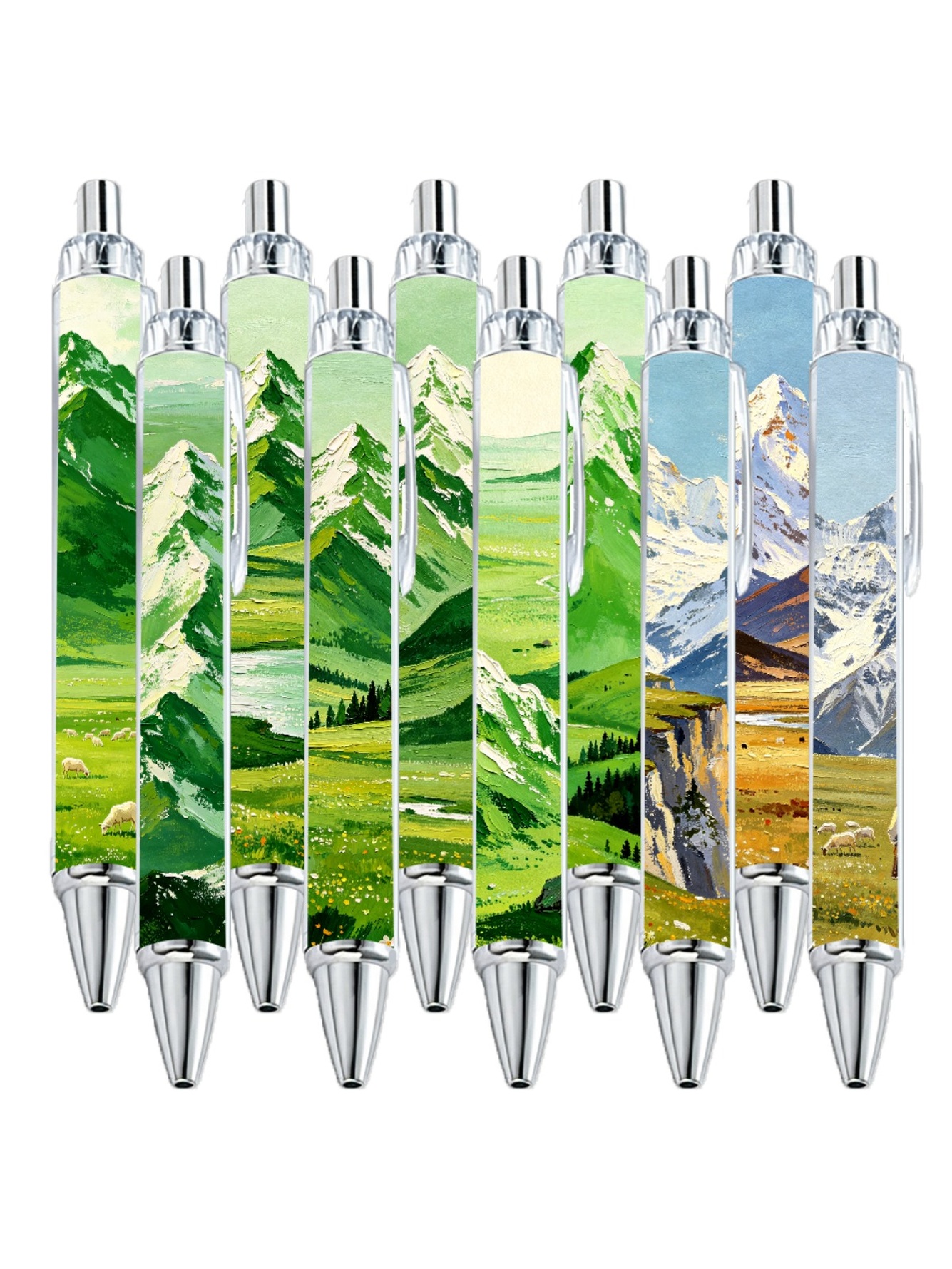 Snow Mountain Gel Pen - 10-Pack