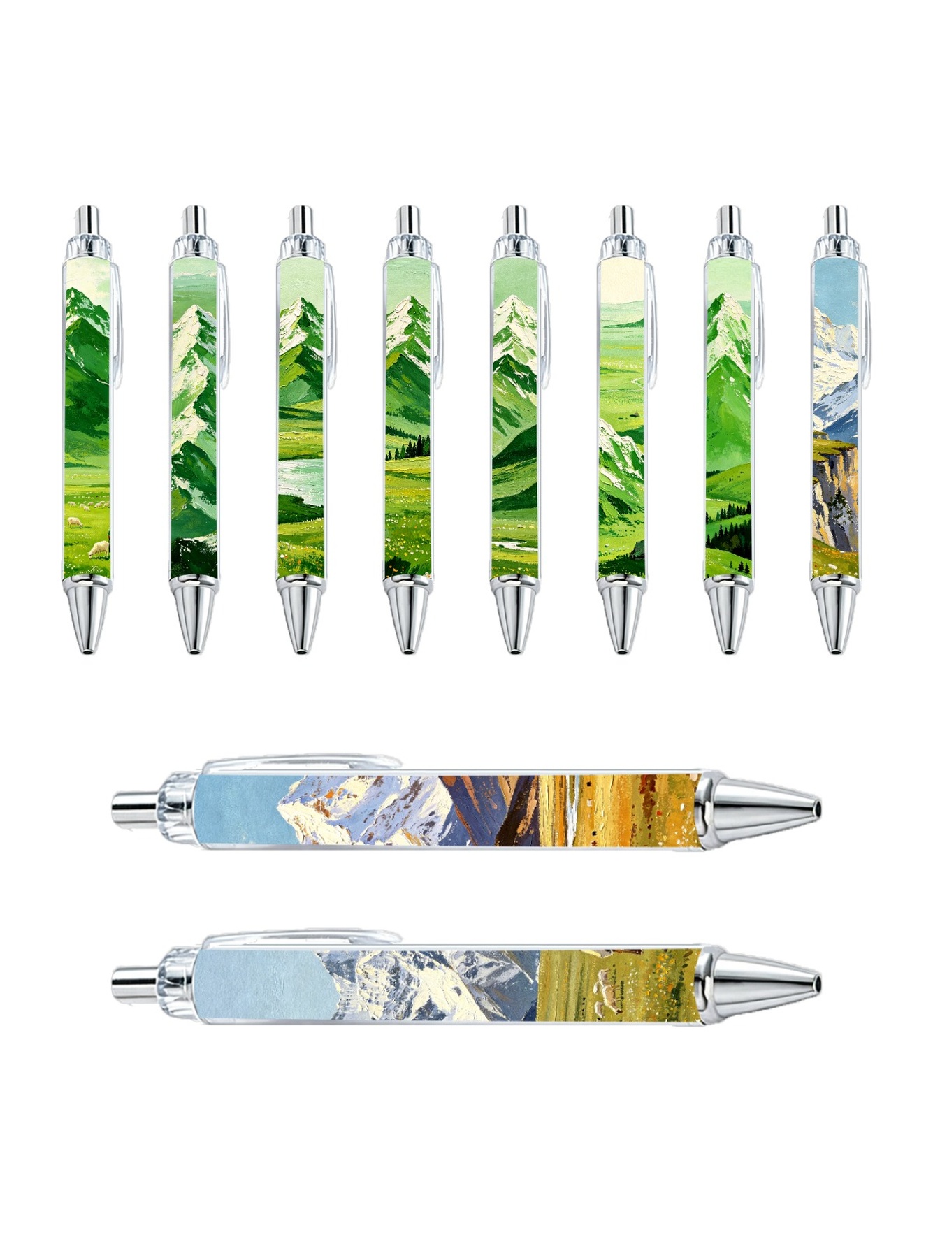 Snow Mountain Gel Pen - 10-Pack