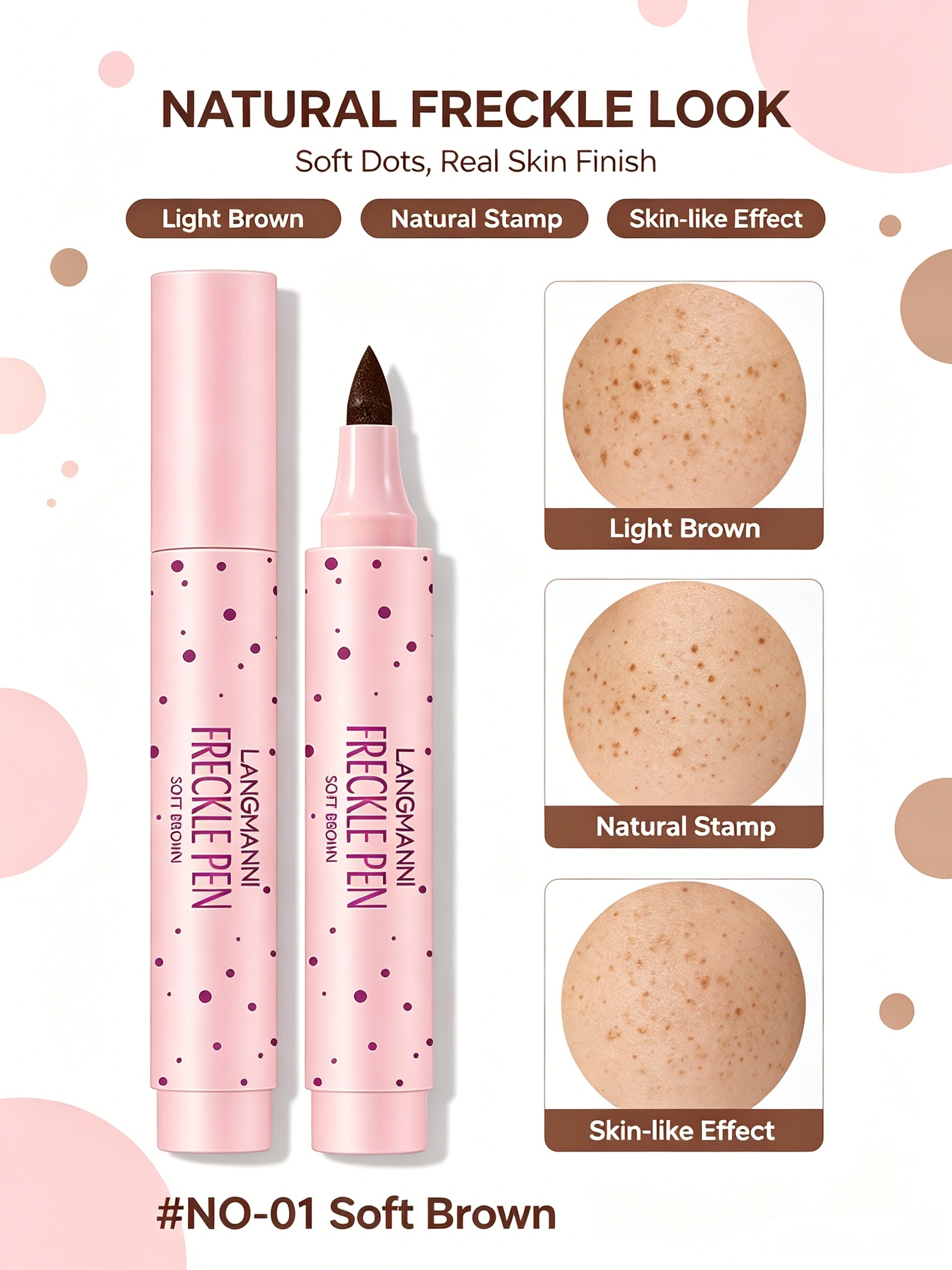 Natural Freckle Pen - 01 Soft Brown