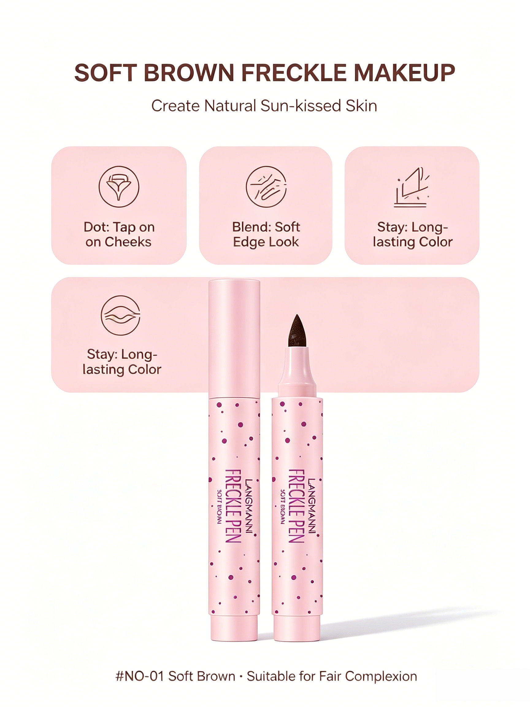 Natural Freckle Pen - 01 Soft Brown