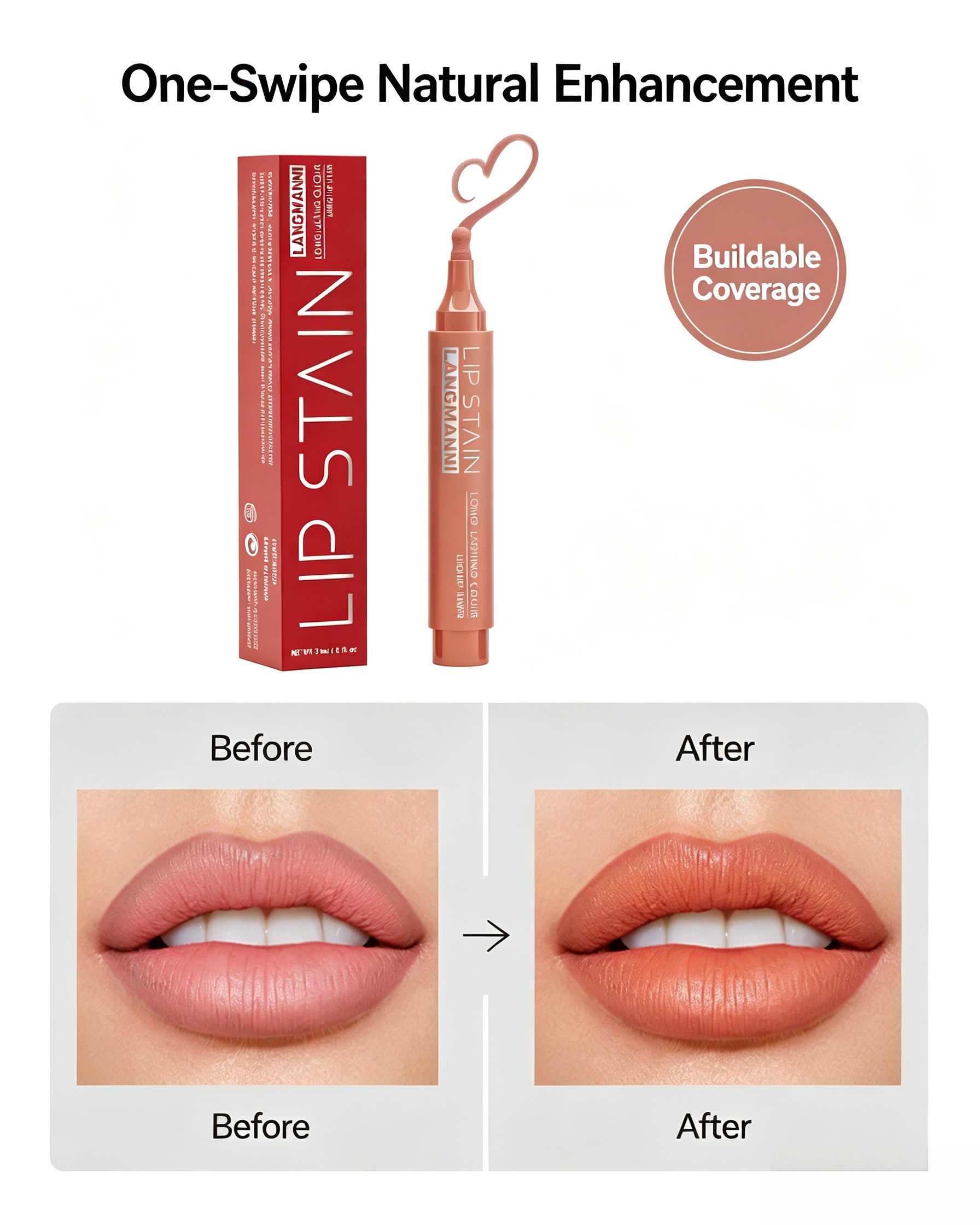 Lip Stain #01 Sunset Coral