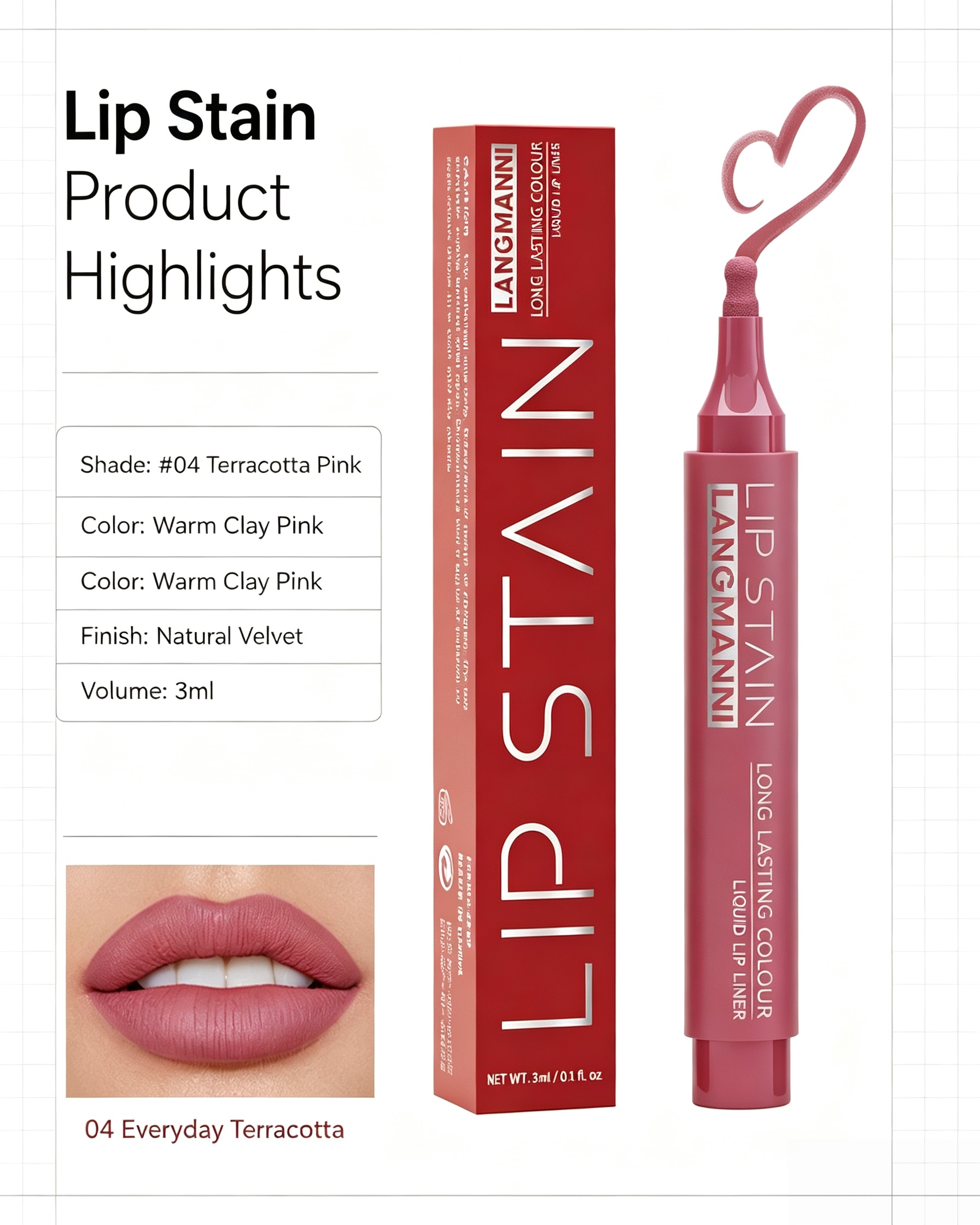 Lip Stain #04 Terracotta Pink
