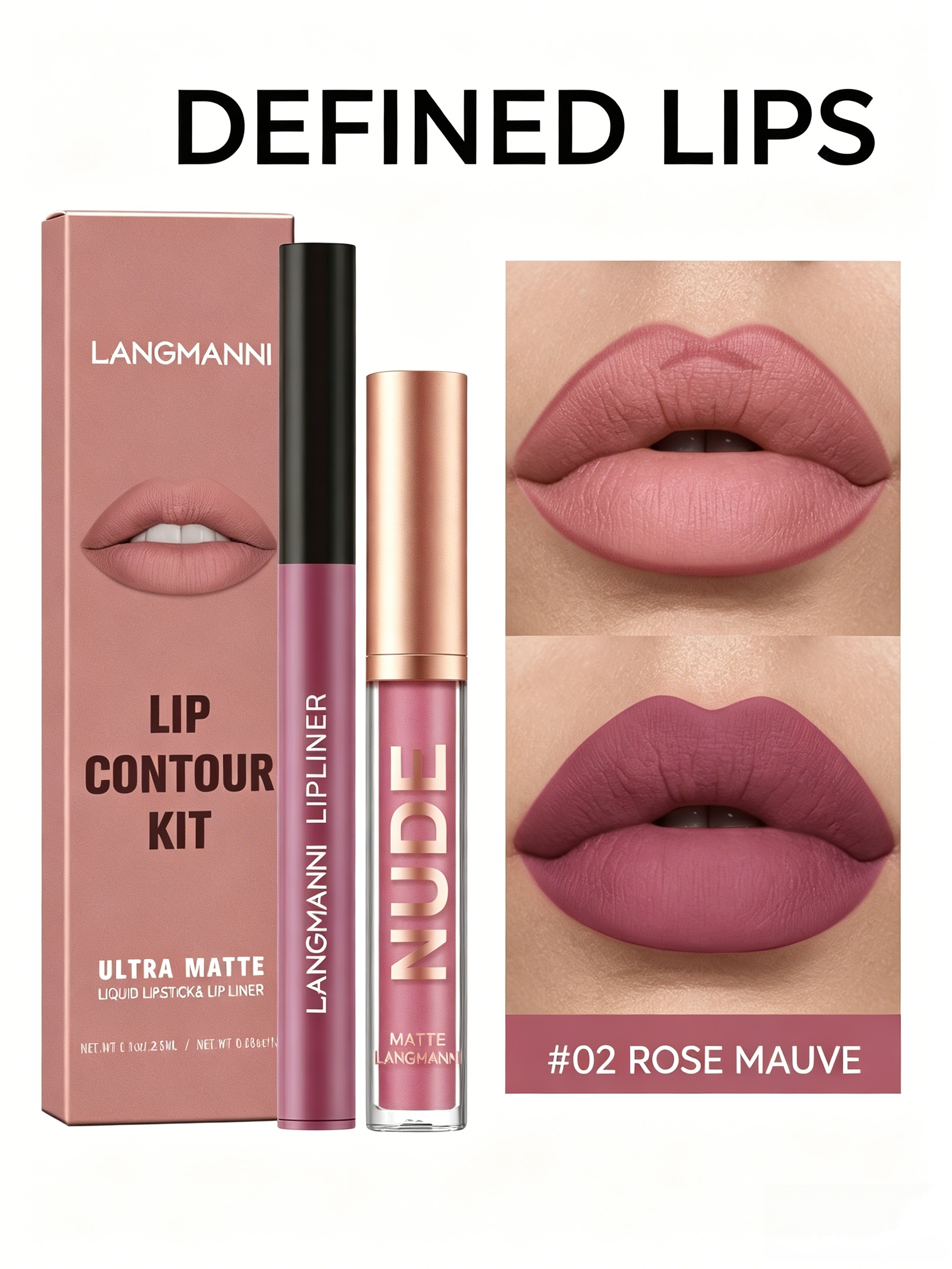 2-Piece Lip Contour Kit 02 Rose Mauve