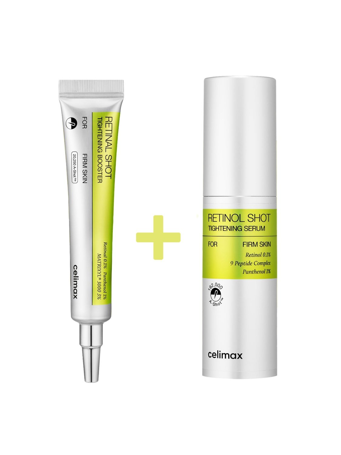 Celimax Retinal Shot Anti-Aging Tightening Booster and Serum Set