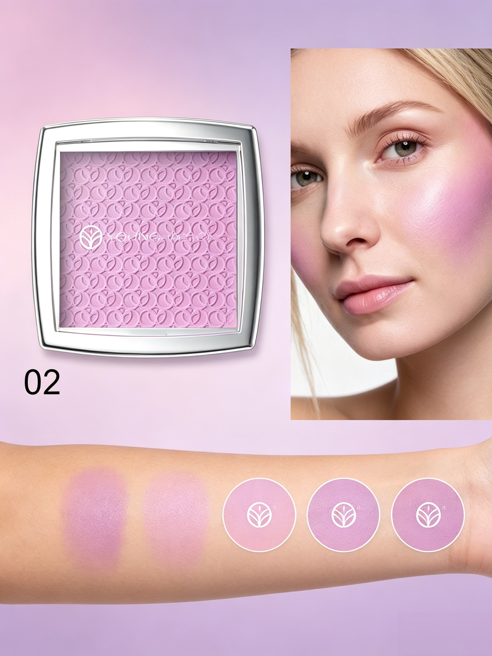 Lilac Satin Blush 02