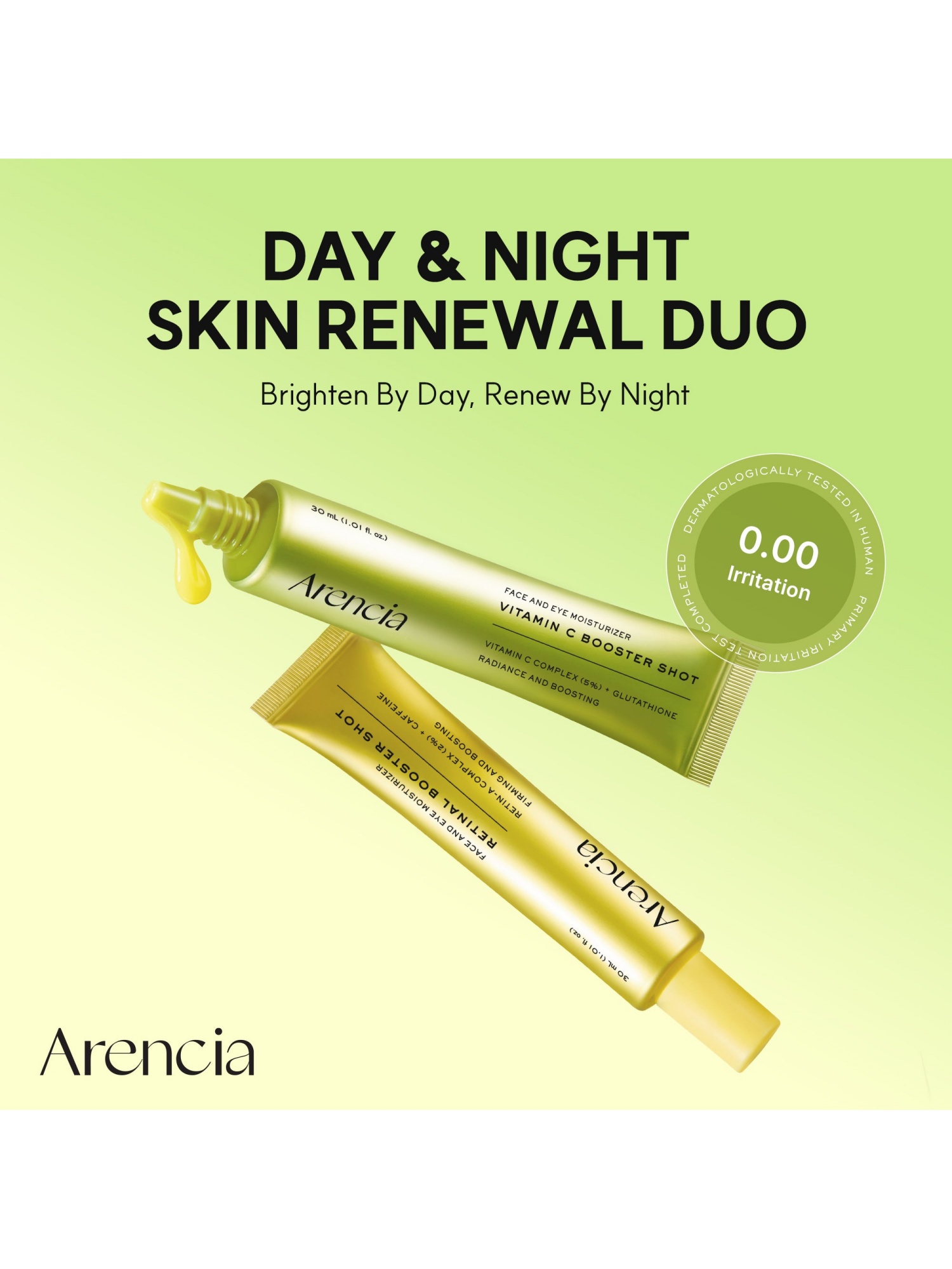 Arencia Radiance and Firming Face Serums Duo for All Skin Types