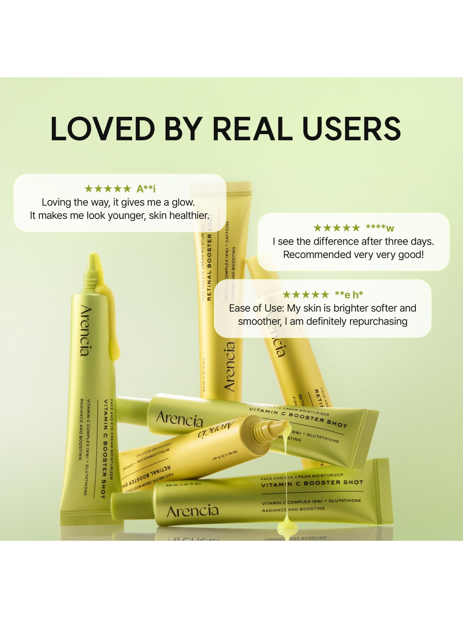 Arencia Radiance and Firming Face Serums Duo for All Skin Types