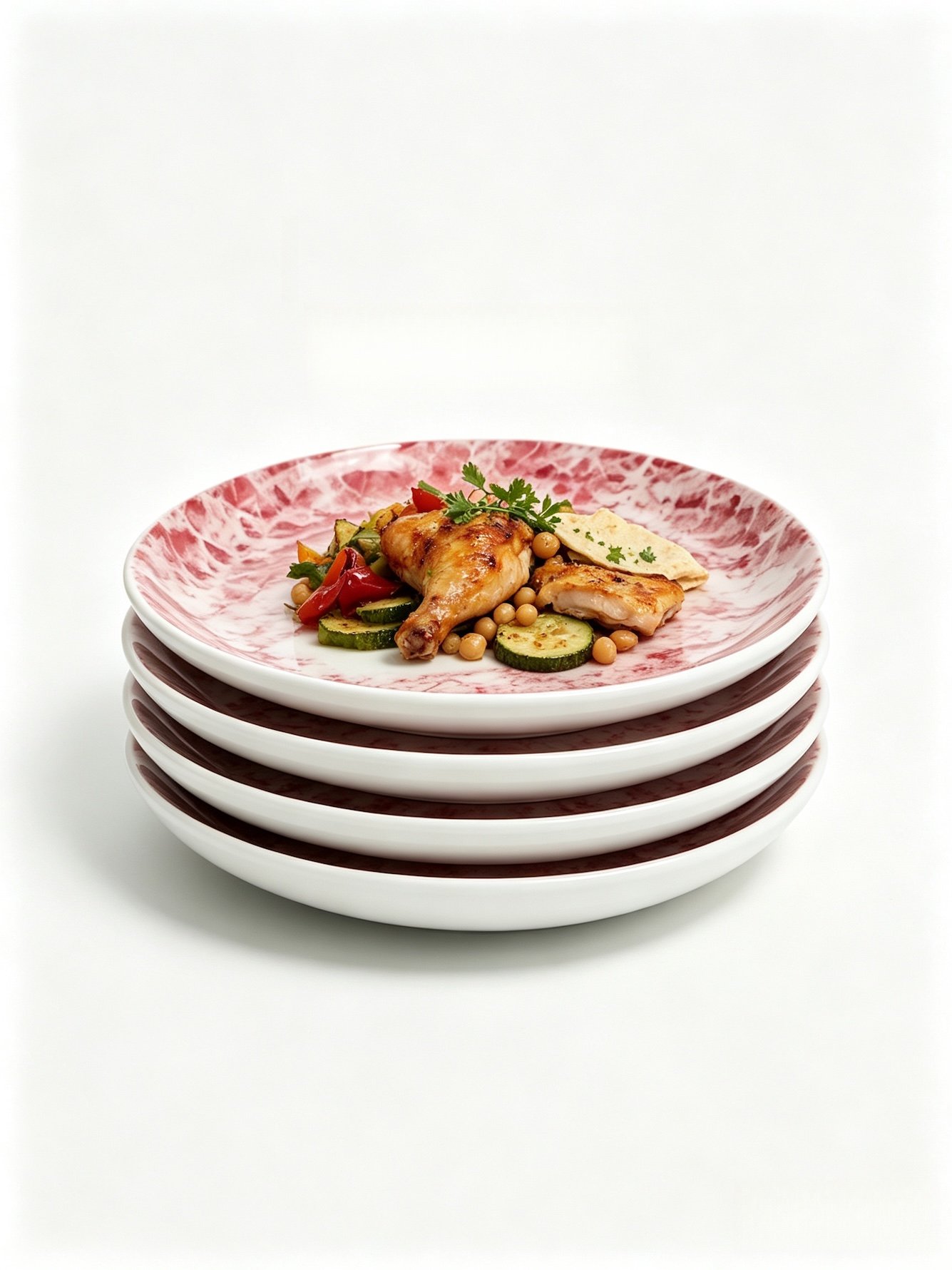 Pink Texture Plates
