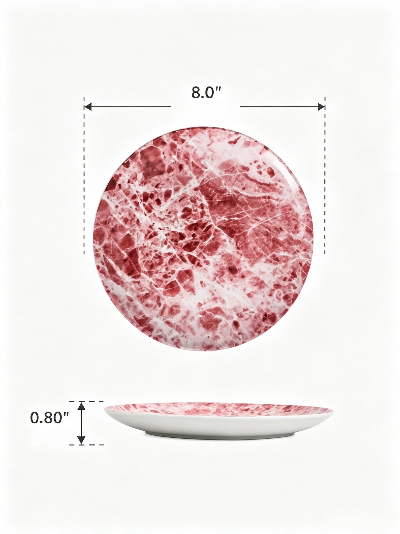 Pink Texture Plates