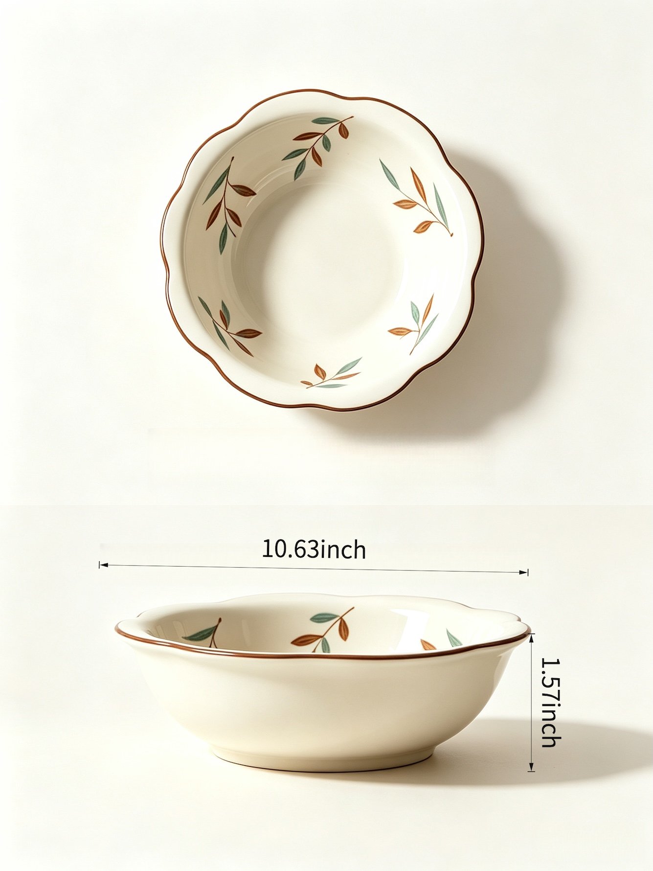 White Printed Bowls