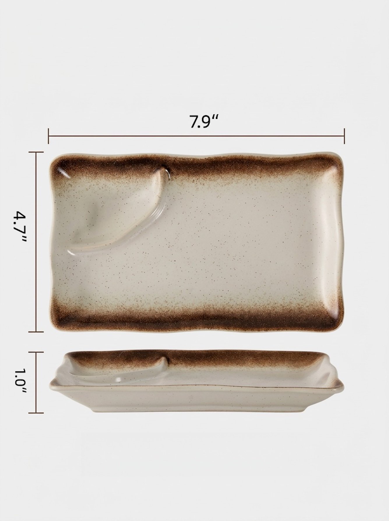 Beige Texture Serving Plates