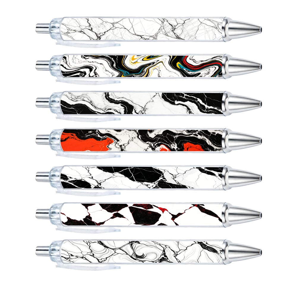 Marble Pattern Pens Set