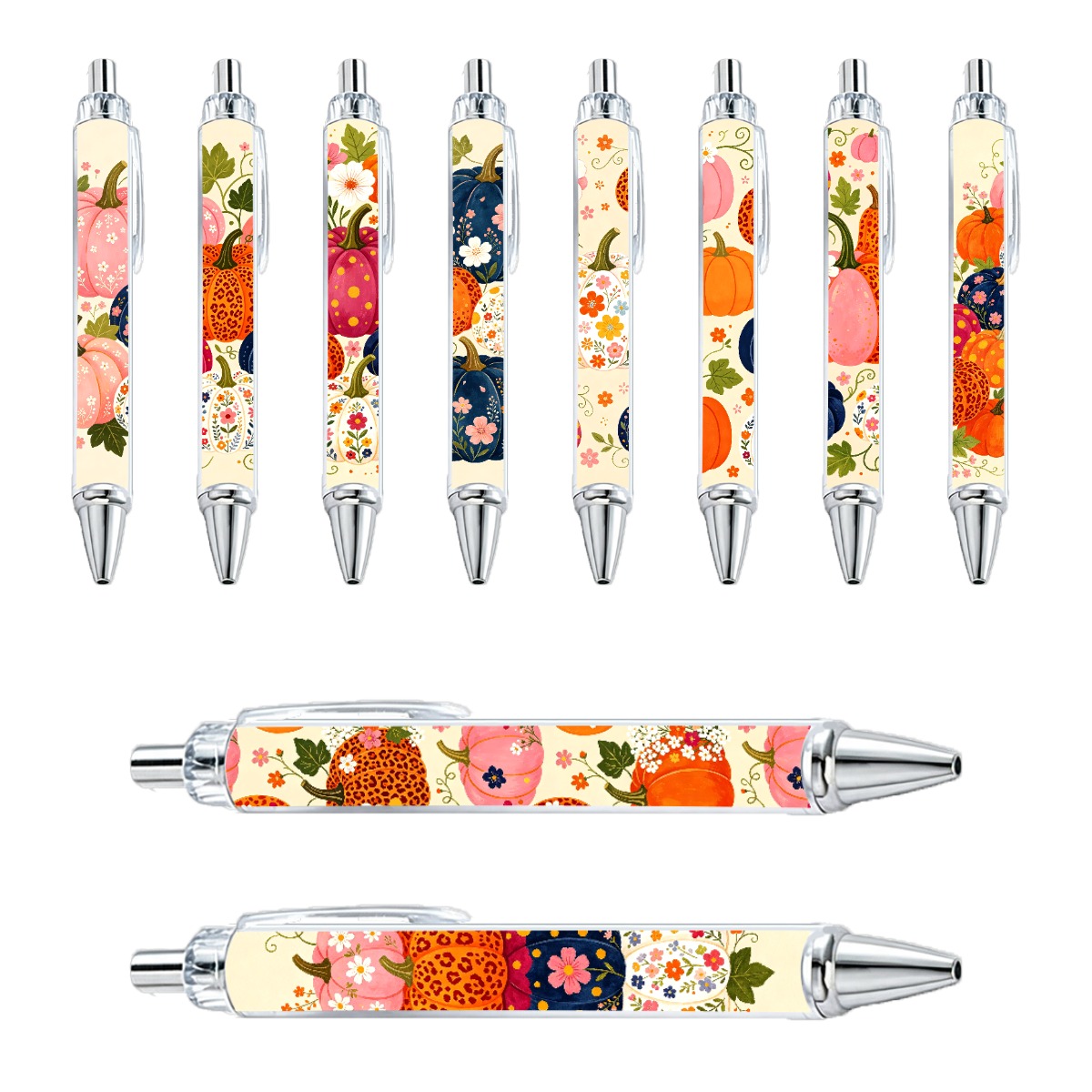 Cabbage and Pumpkin Series Push-Button Pen