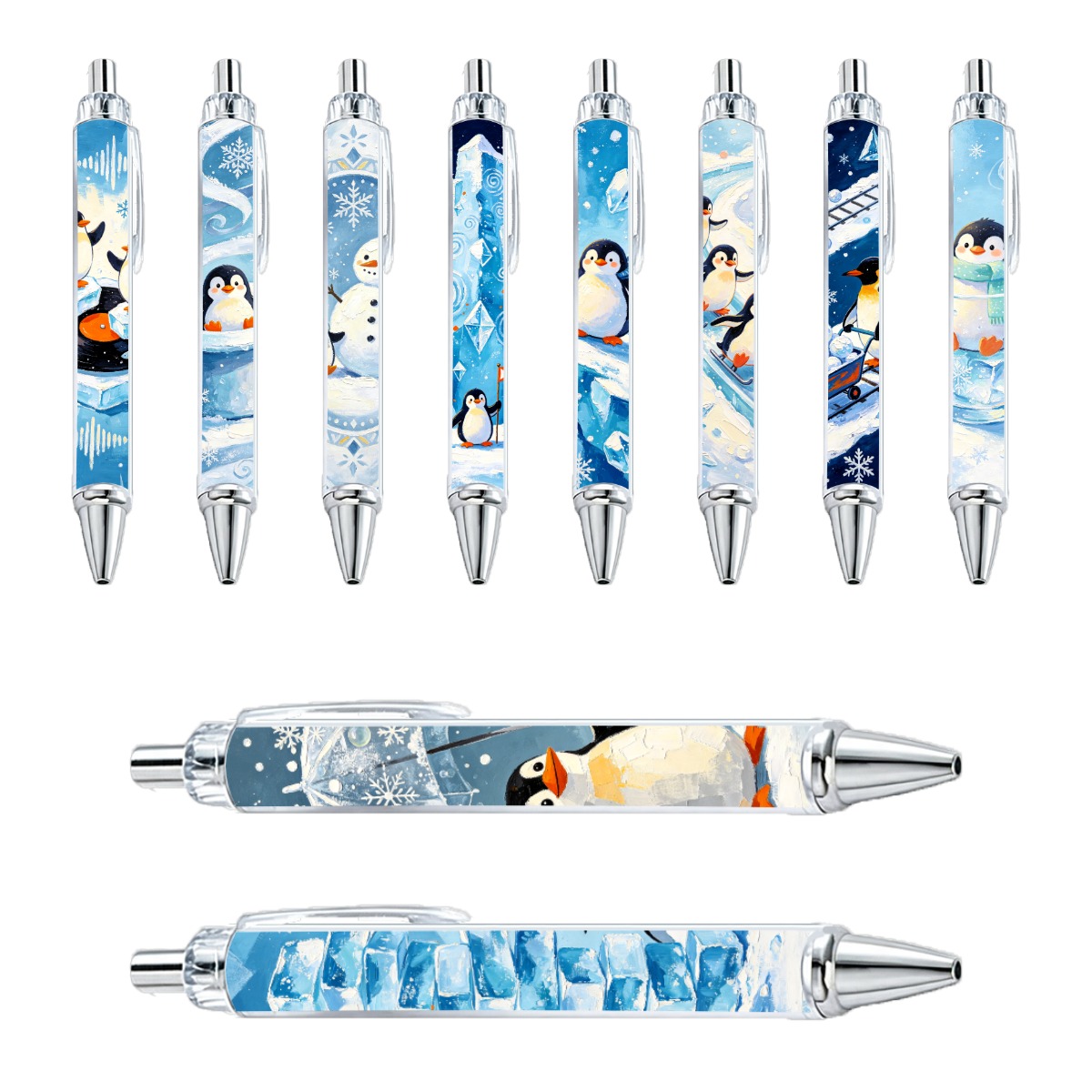 Winter Wonderland Penguin Pens