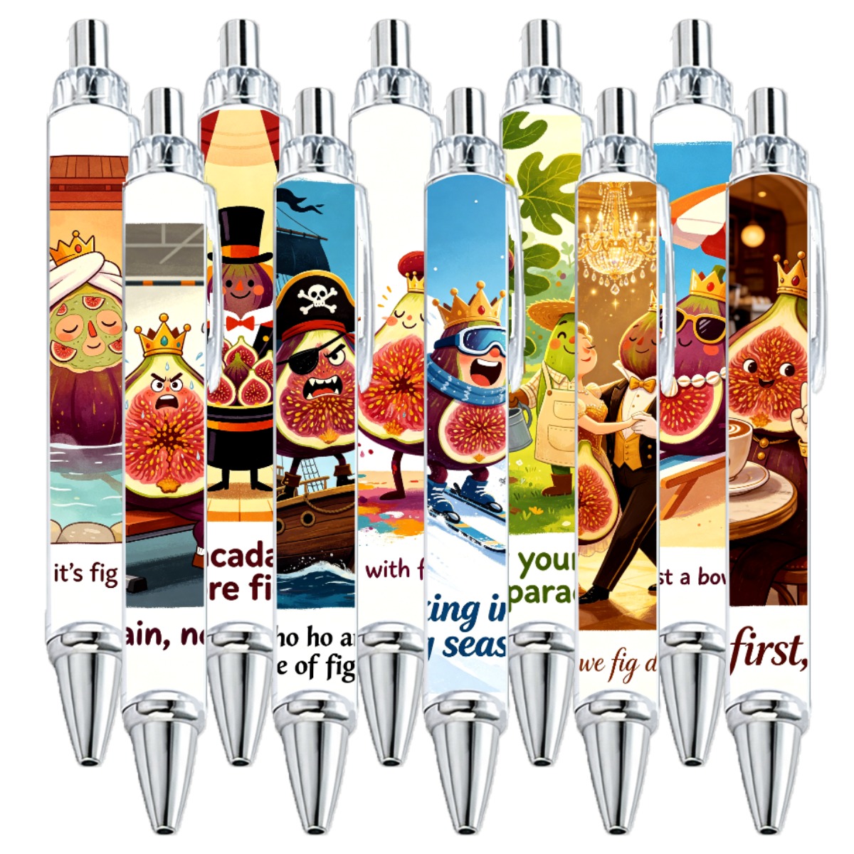 10-Pack Fig Character Mechanical Pencils
