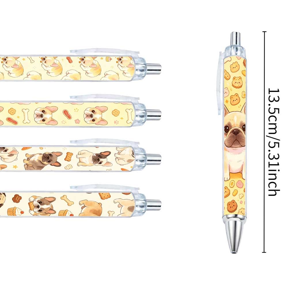 French Bulldog Design Ballpoint Pens