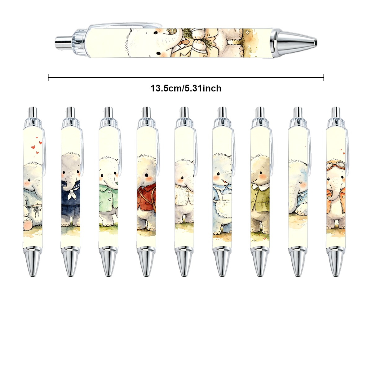 Baby Elephant Gel Pens Set