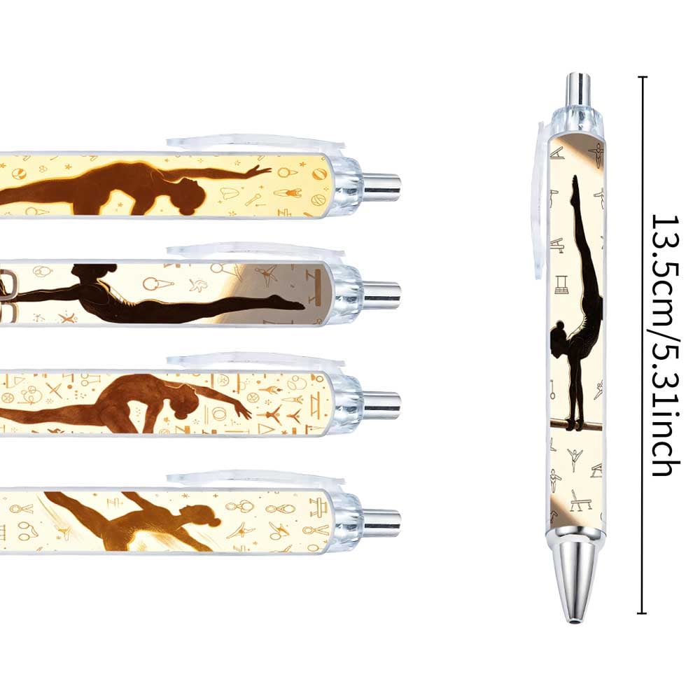 Gymnastics Themed Ballpoint Pens Set of 10