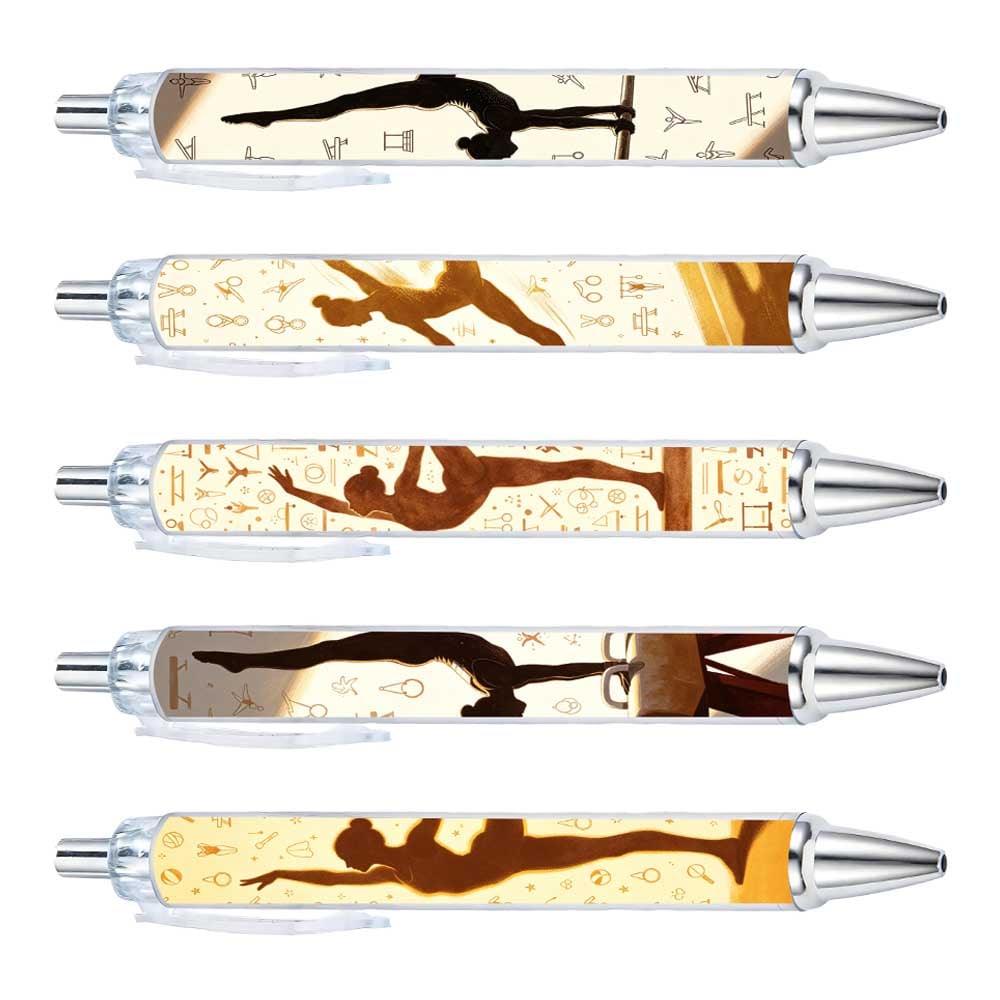 Gymnastics Themed Ballpoint Pens Set of 10