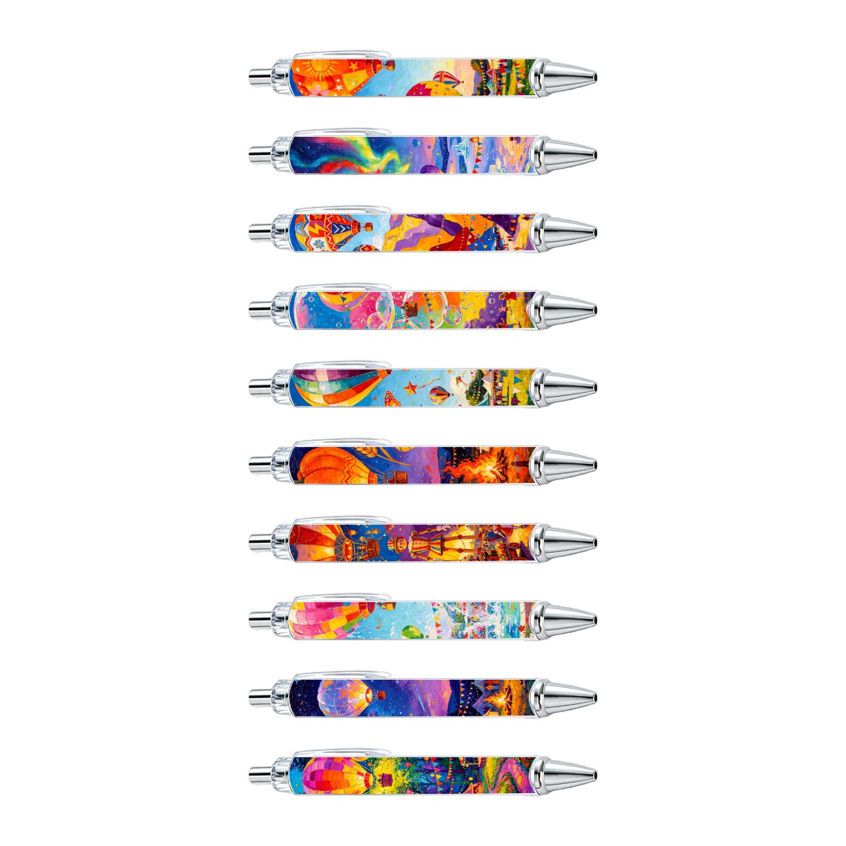 Hot Air Balloon Gel Pens - 10-Piece