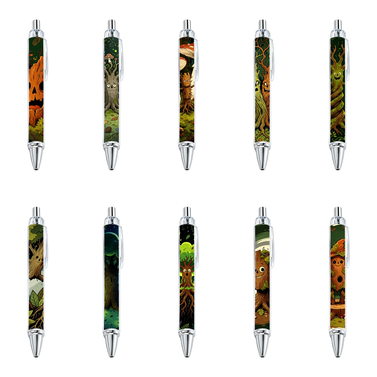 Enchanted Forest Tree Spirit Pens - 10-Pack
