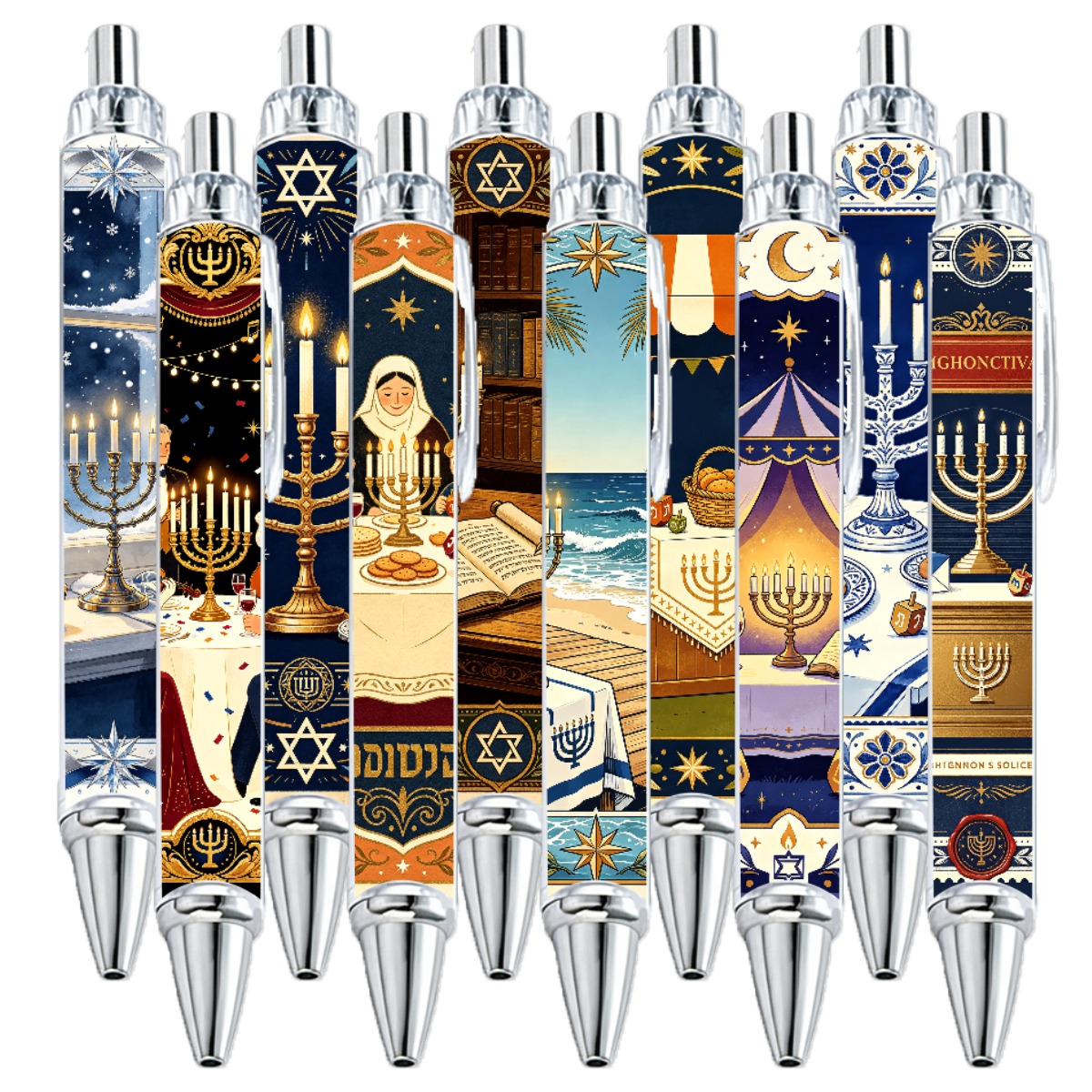 10-Pack Hanukkah Celebration Gel Pens