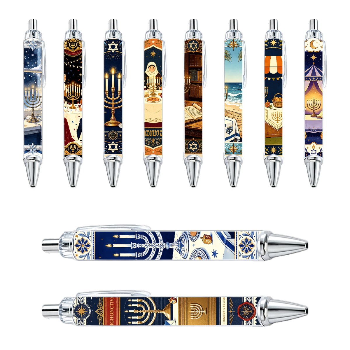 10-Pack Hanukkah Celebration Gel Pens