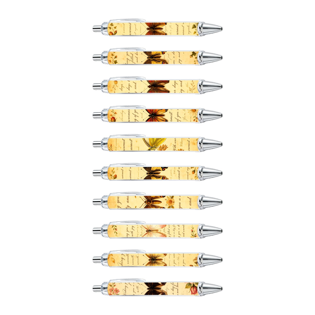 Butterfly Gel Pens 10-Pack