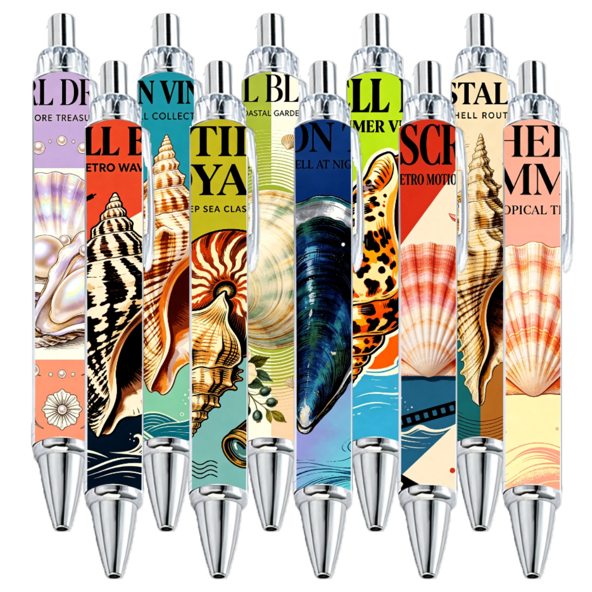 Shell Theme Writing Pens