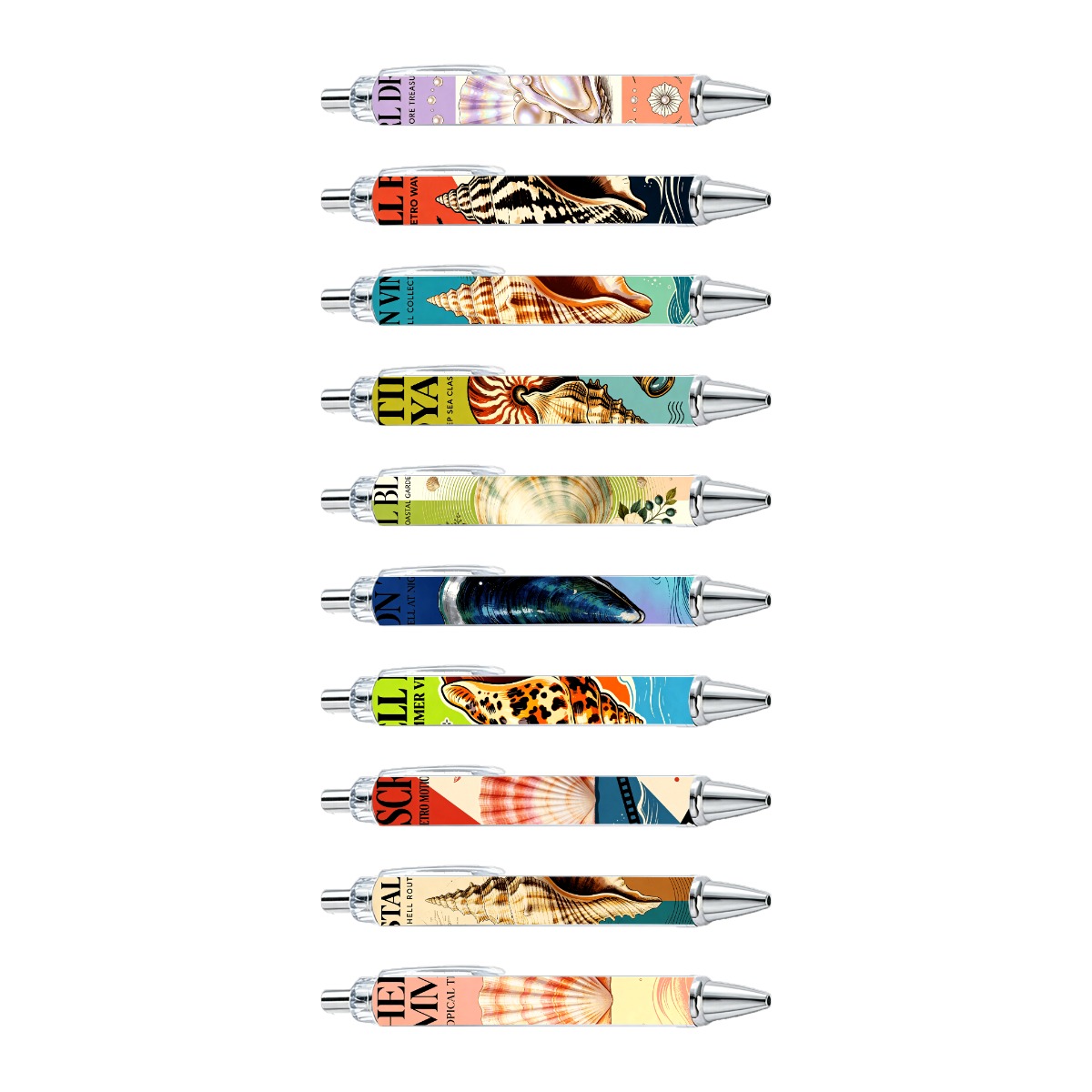 Shell Theme Writing Pens