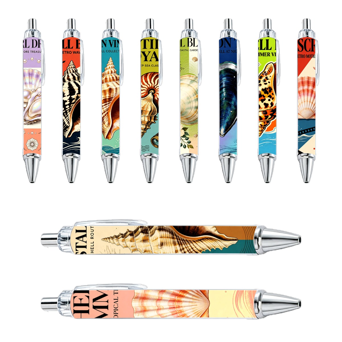 Shell Theme Writing Pens