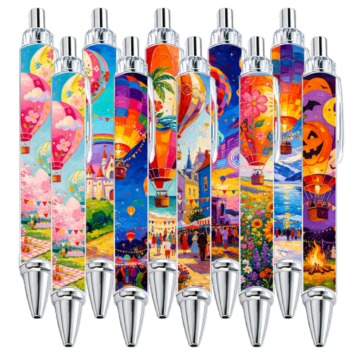 Hot Air Balloon Fantasy Travel Gel Pen