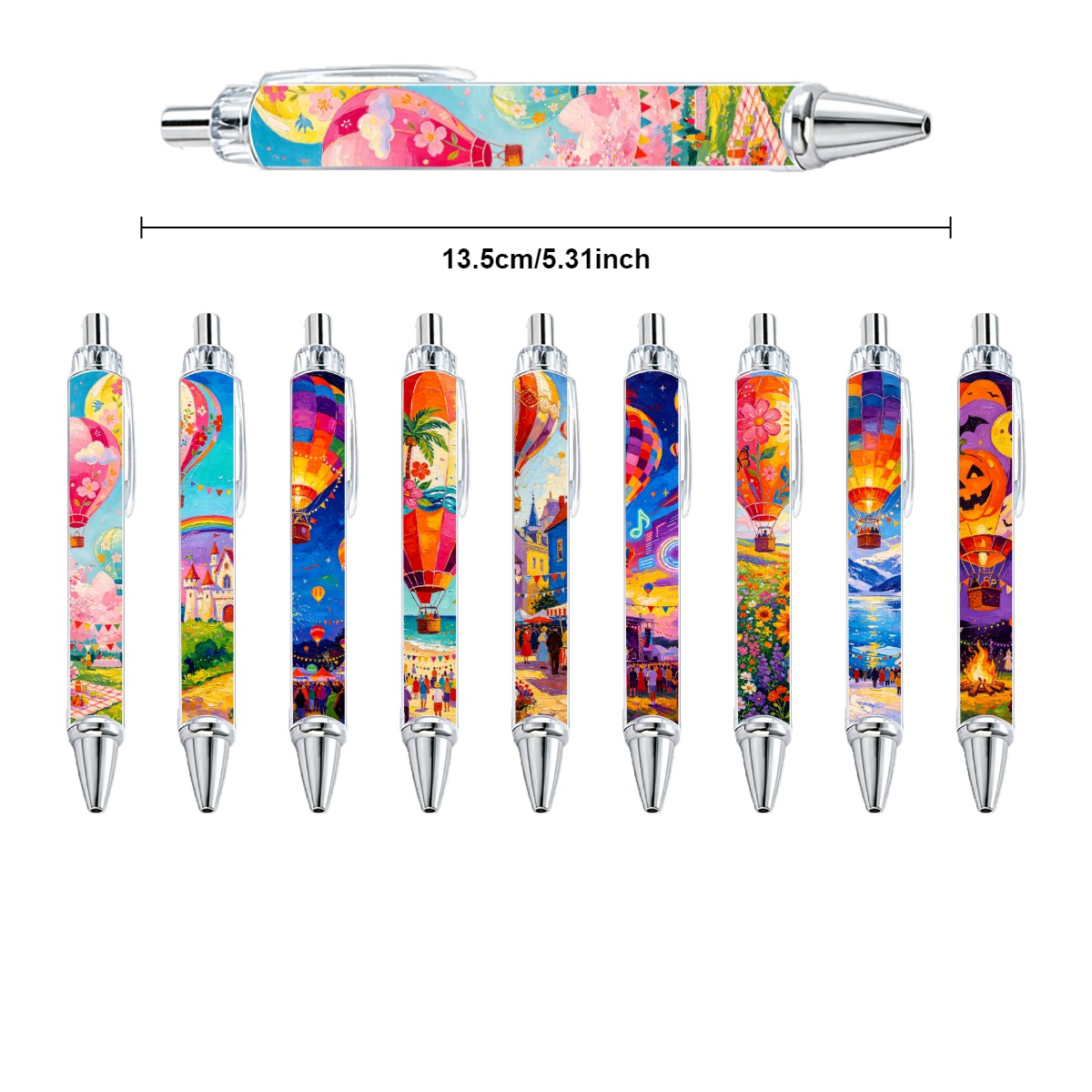 Hot Air Balloon Fantasy Travel Gel Pen