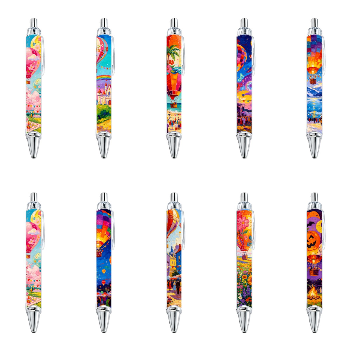 Hot Air Balloon Fantasy Travel Gel Pen