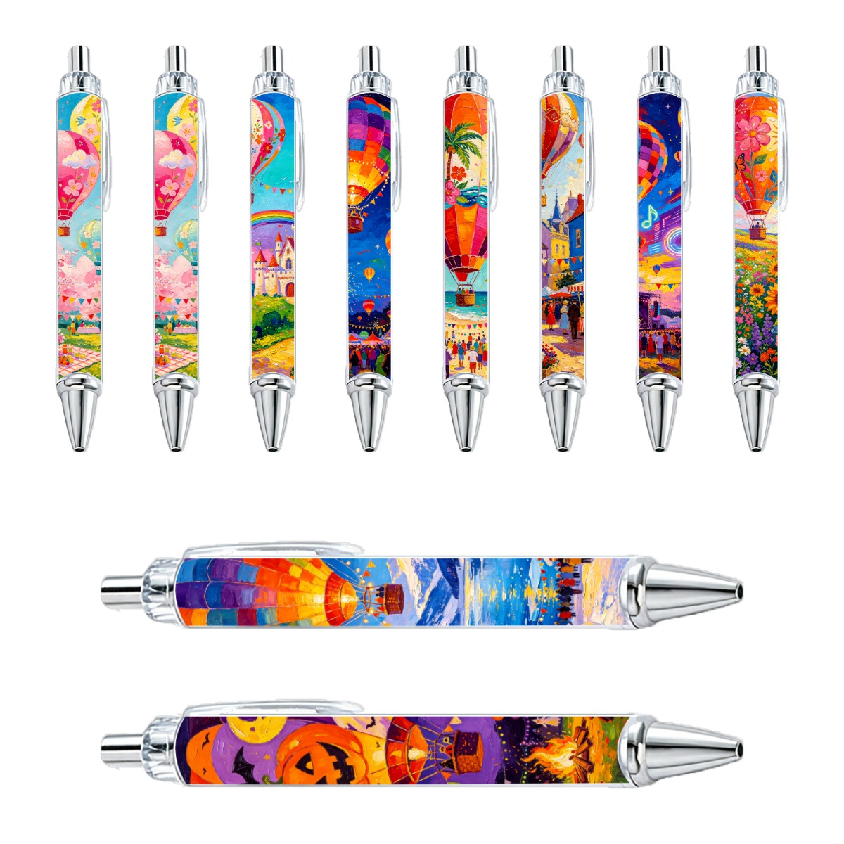 Hot Air Balloon Fantasy Travel Gel Pen