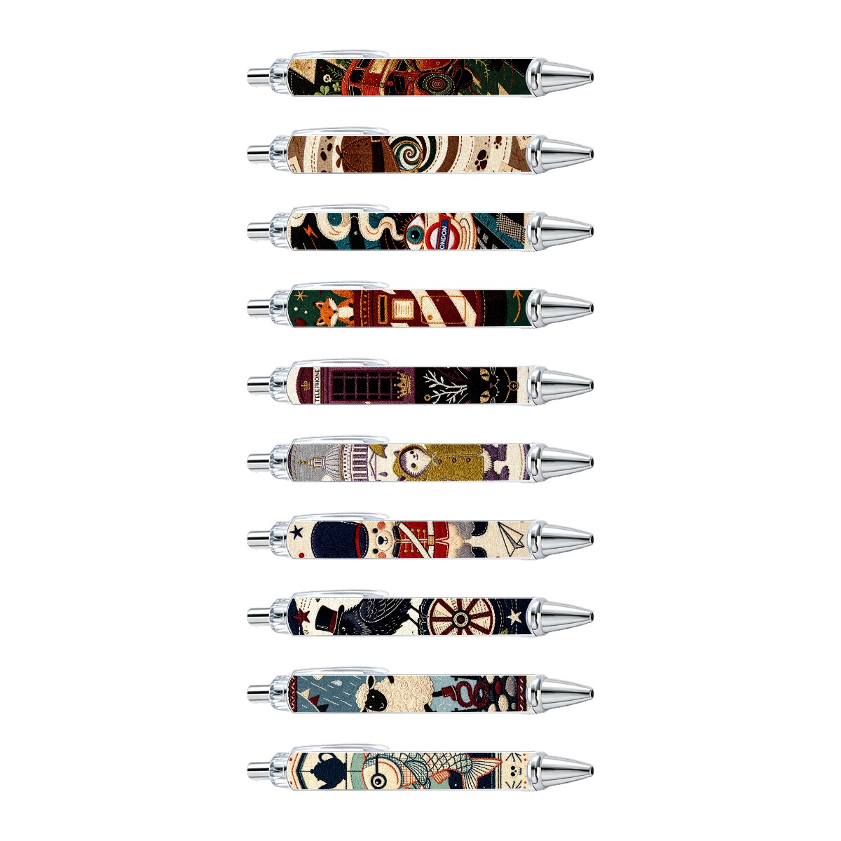 British Weave Texture Neutral Pens