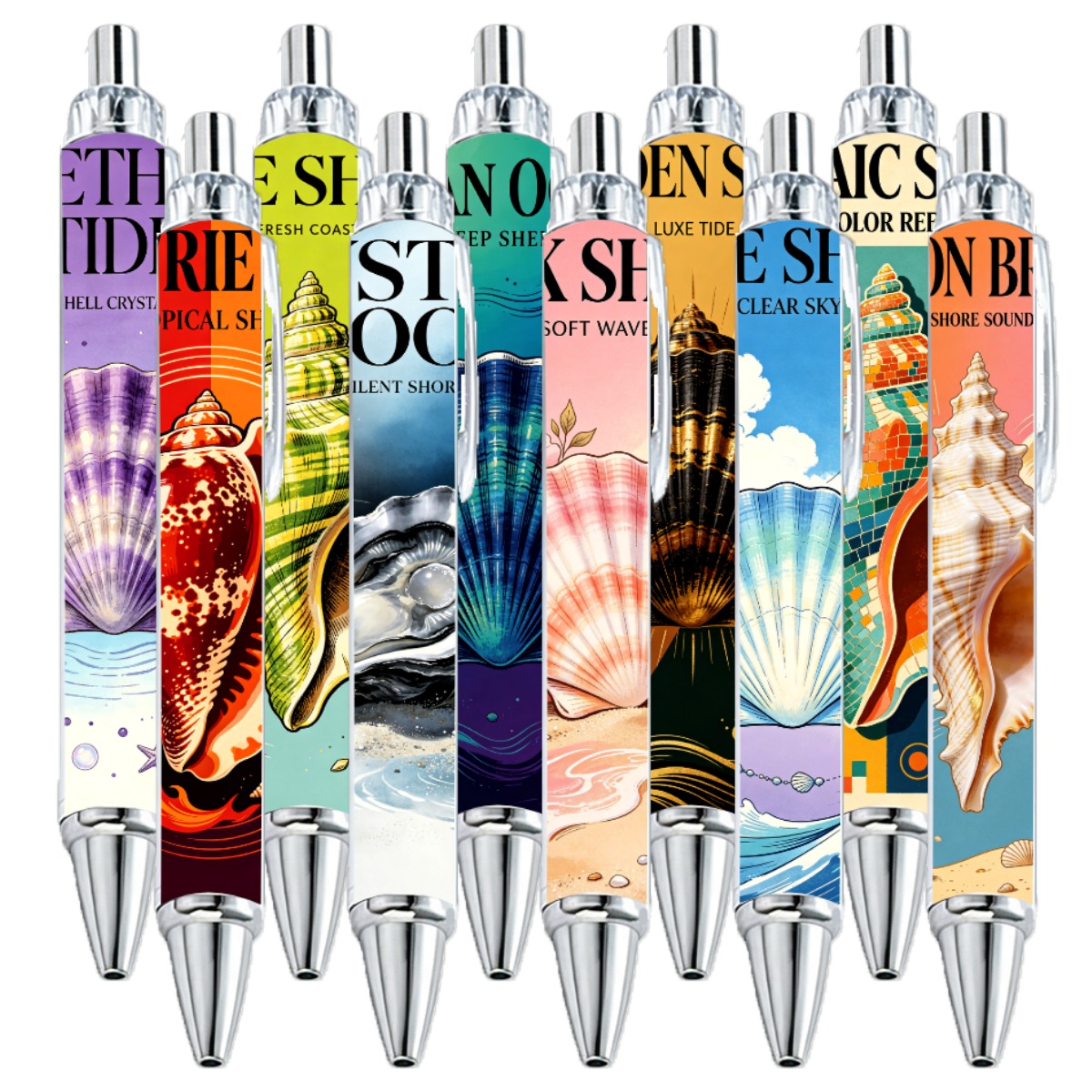 Shell Theme Writing Pens