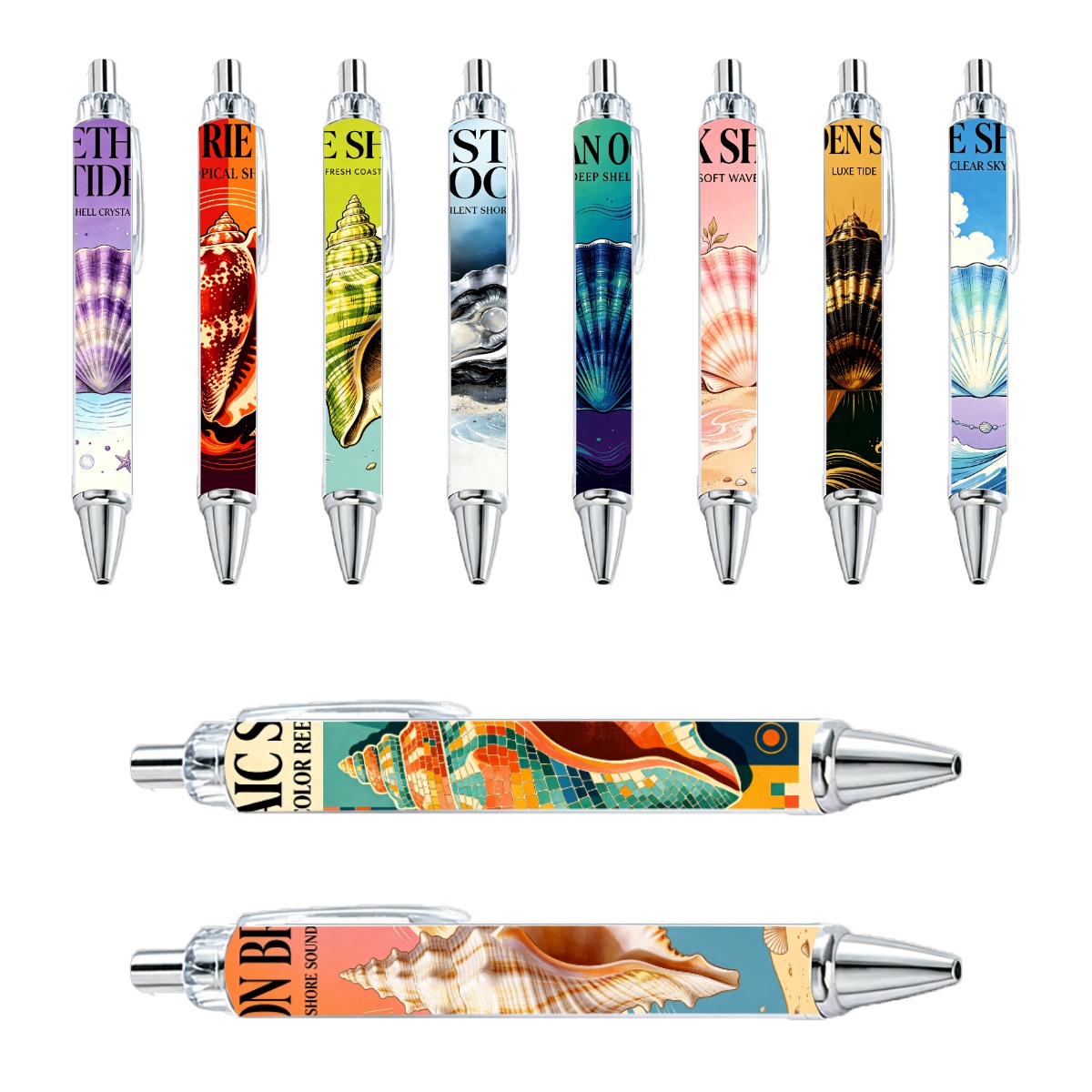 Shell Theme Writing Pens