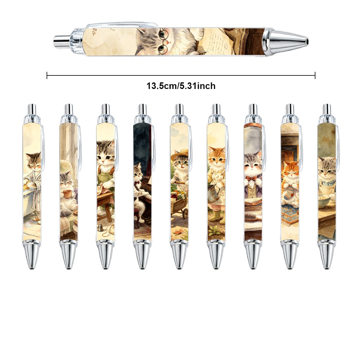 Catfish-themed Neutral Push-Type Writing Pens