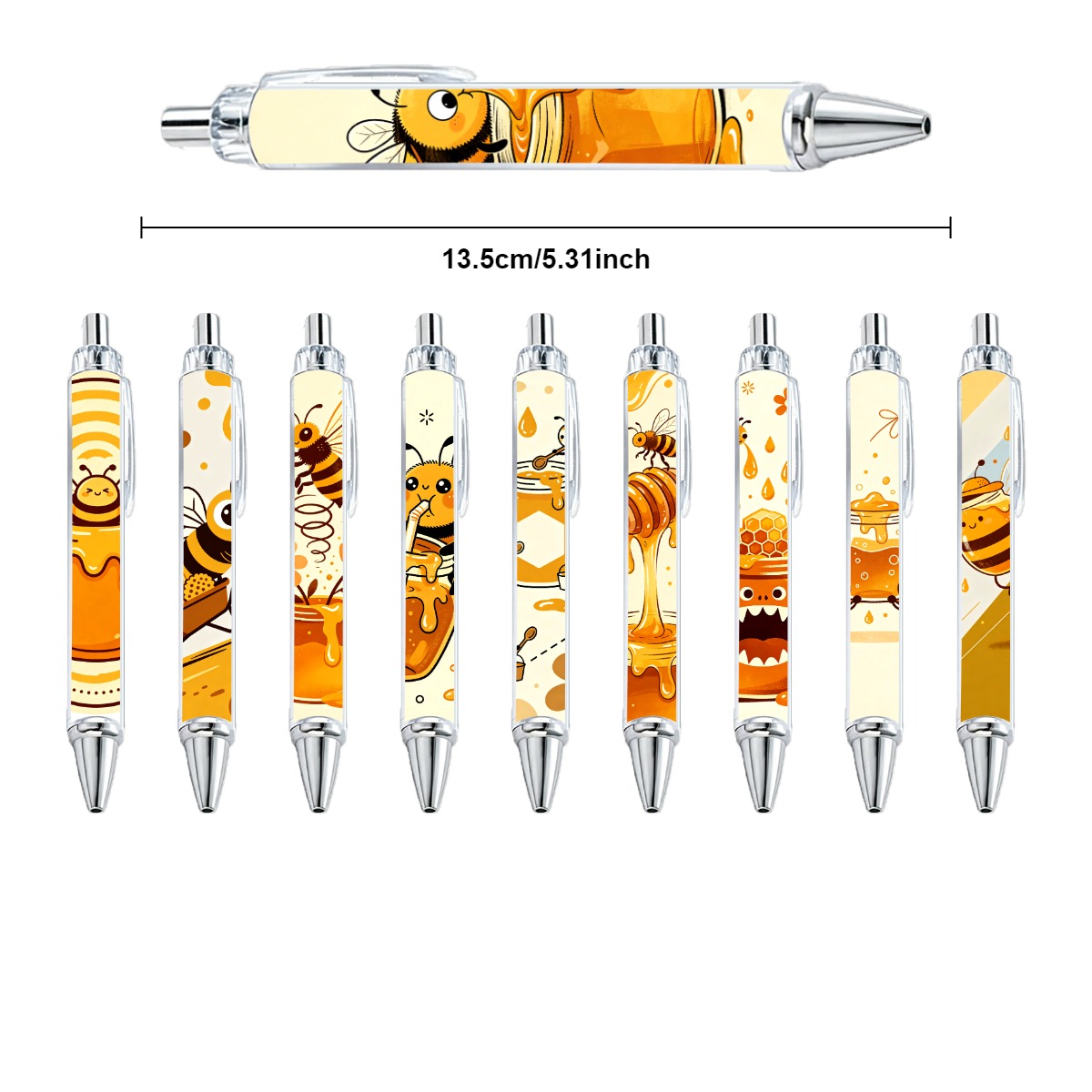 Bee Pollinating Theme Writing Pens