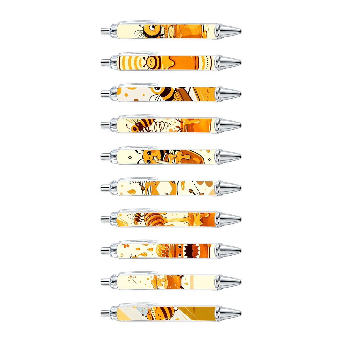 Bee Pollinating Theme Writing Pens