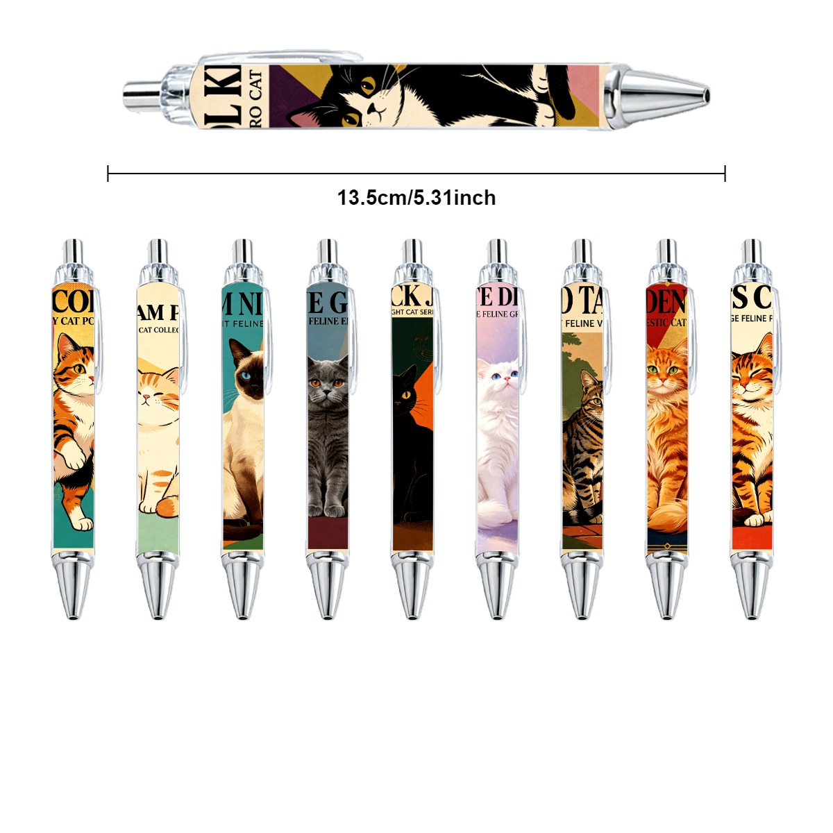 Cat Theme Daily Writing Pens