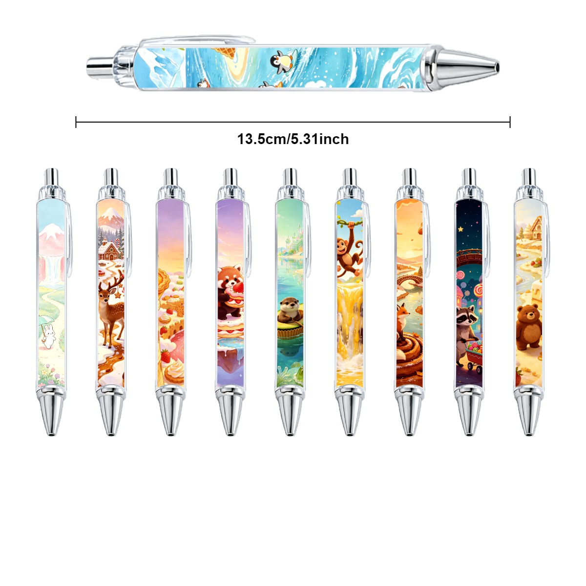 Animal Dessert World Theme Pens