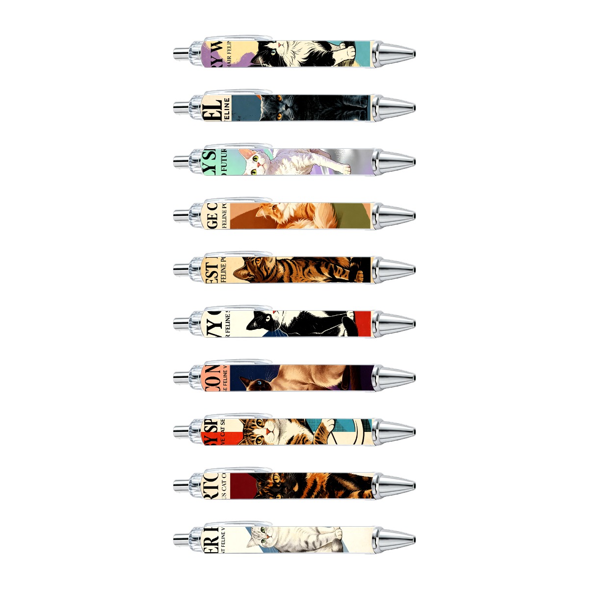 Cat Theme Neutral Pens